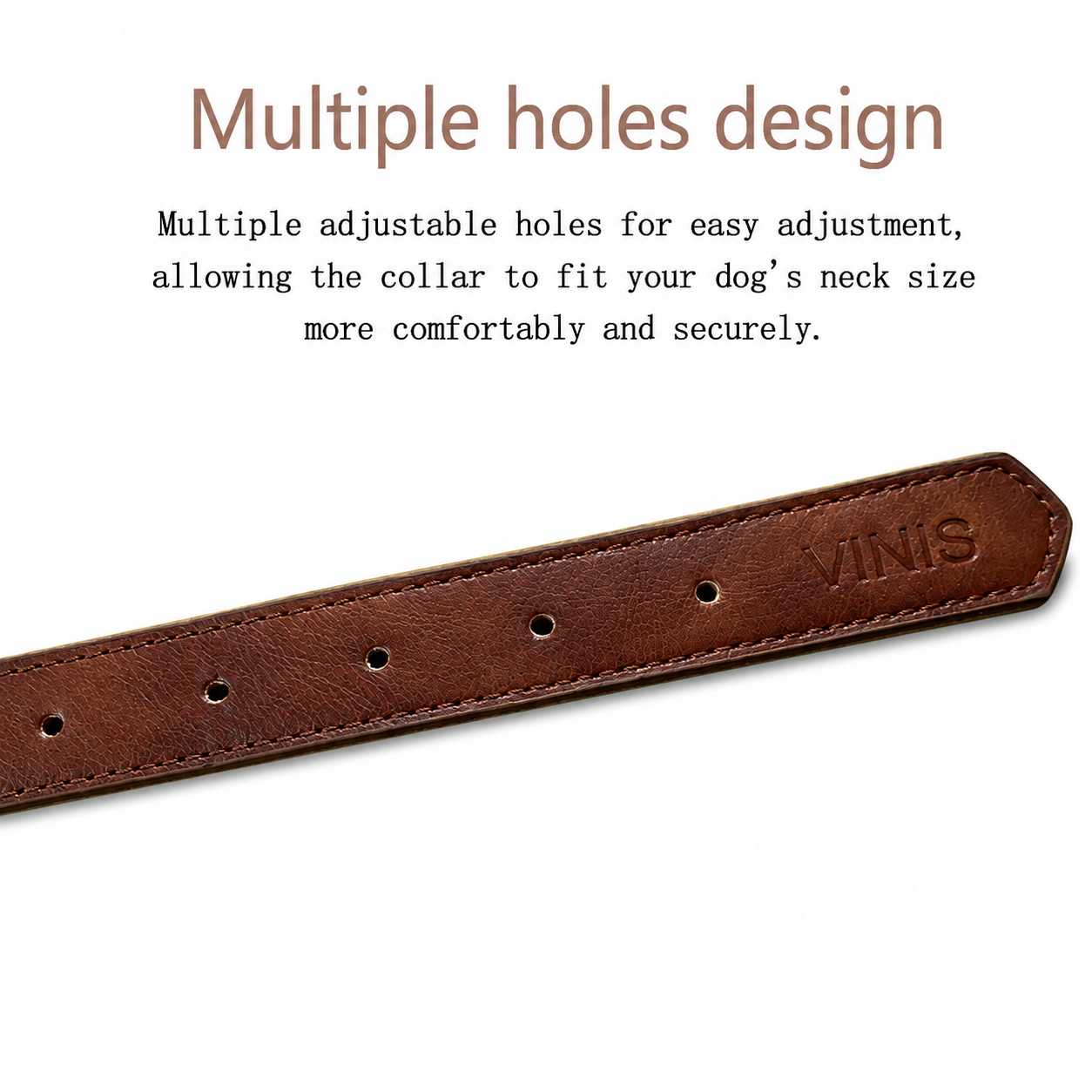 dog collar classic brown dog collar classic brown
