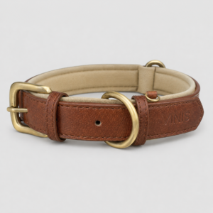 dog collar classic brown