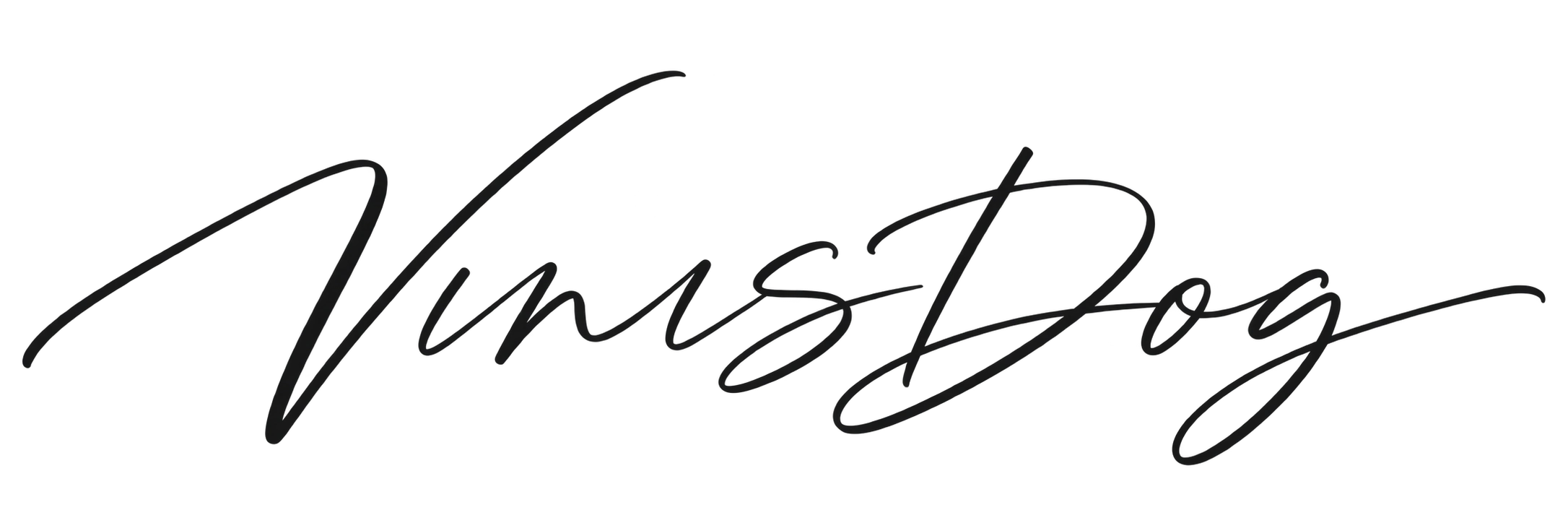 elegant vinisdog signature logo